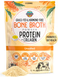 100% Grass-Fed Beef Bone Broth Powder with Probiotics Collagen 15g Protein F610420