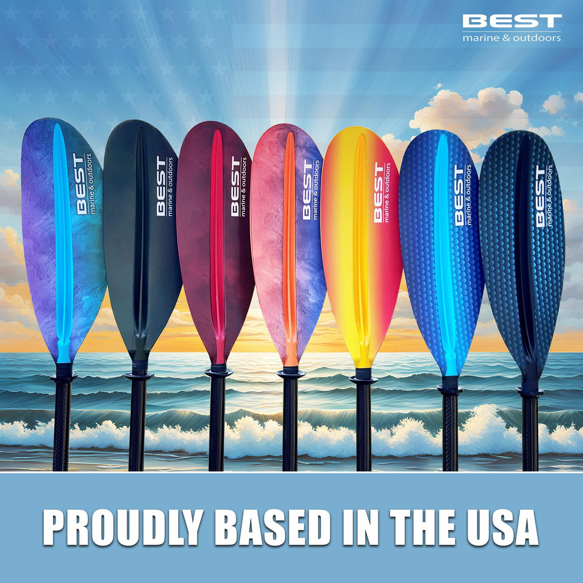 Carbon Fiber 2-Piece Kayak Paddle I119