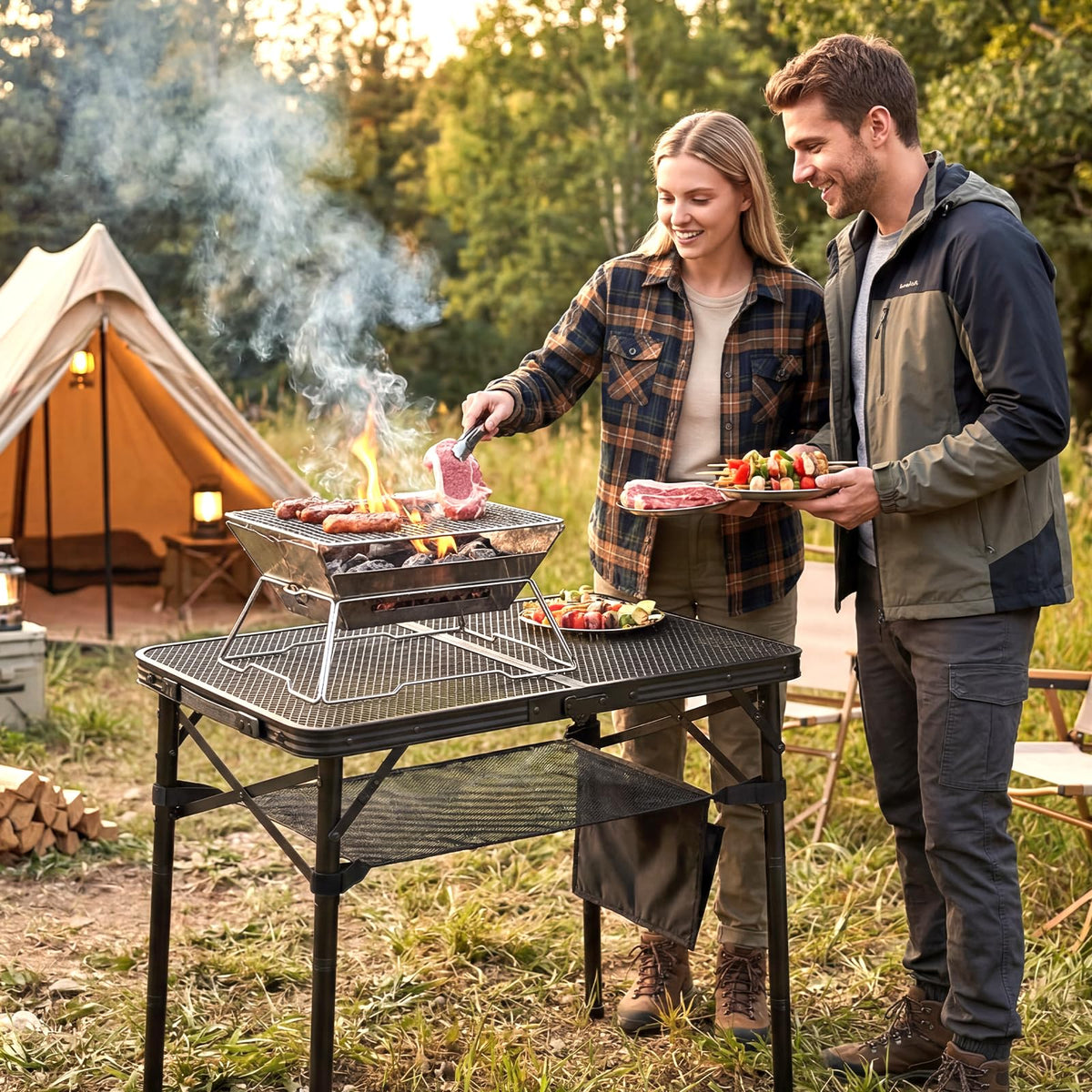 Folding Grill Table F830864