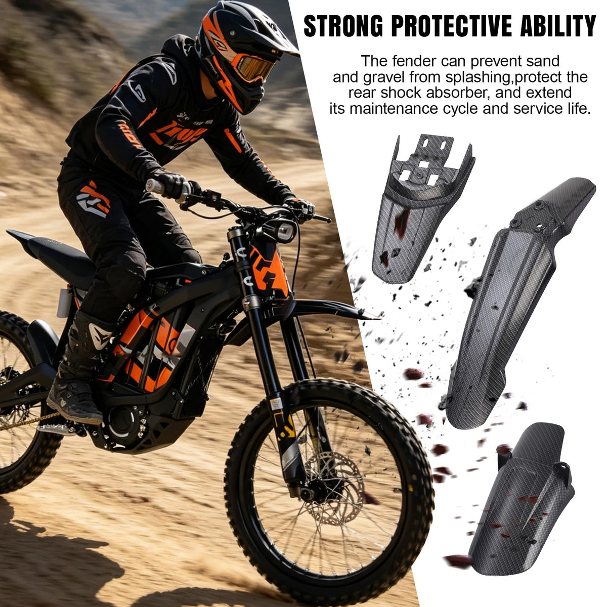 Black Front & Rear Fender Kit H775