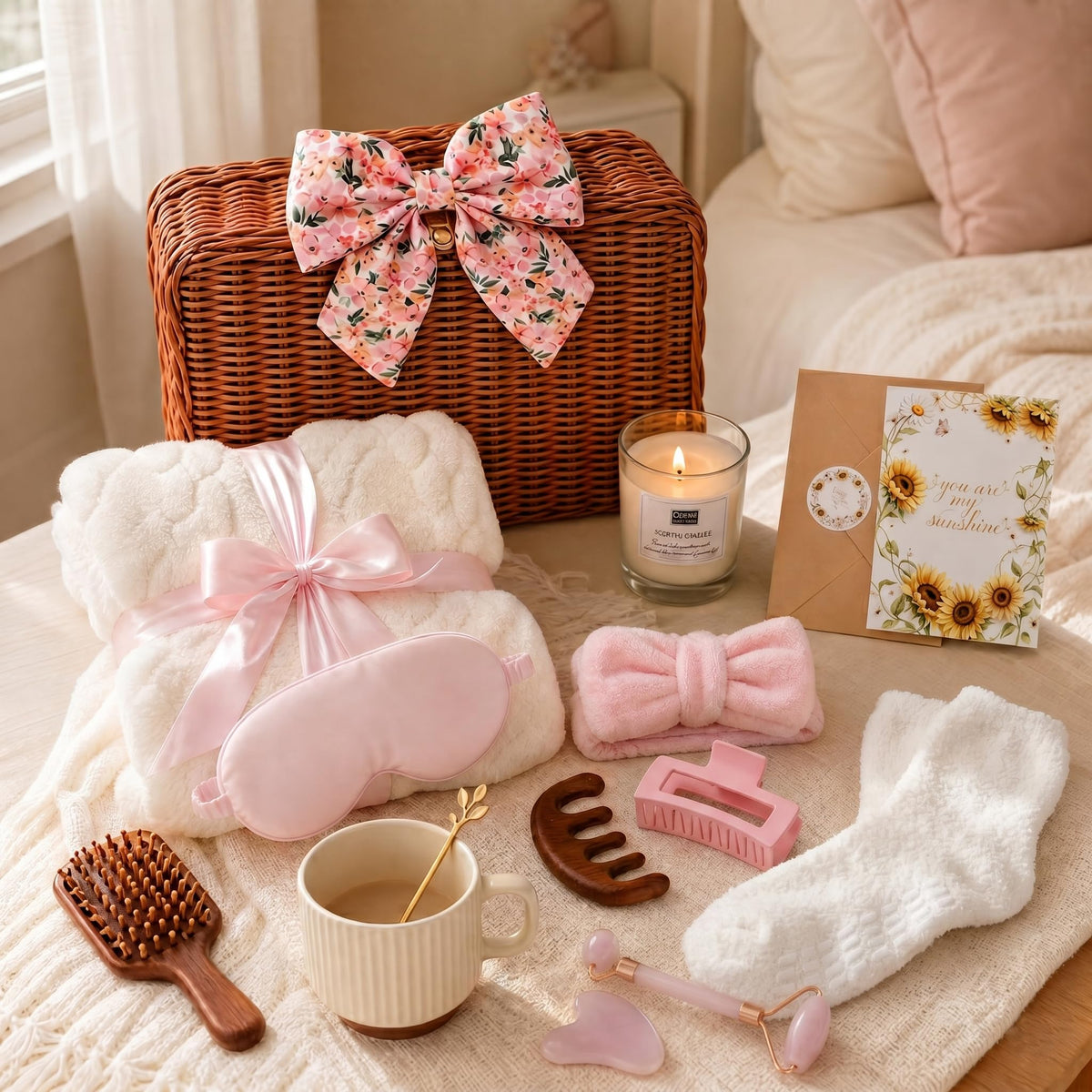 15 Pc Pink Spa Gift Basket B978