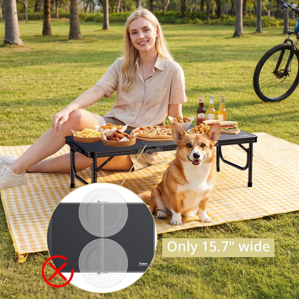 Black Folding Picnic Table B4248