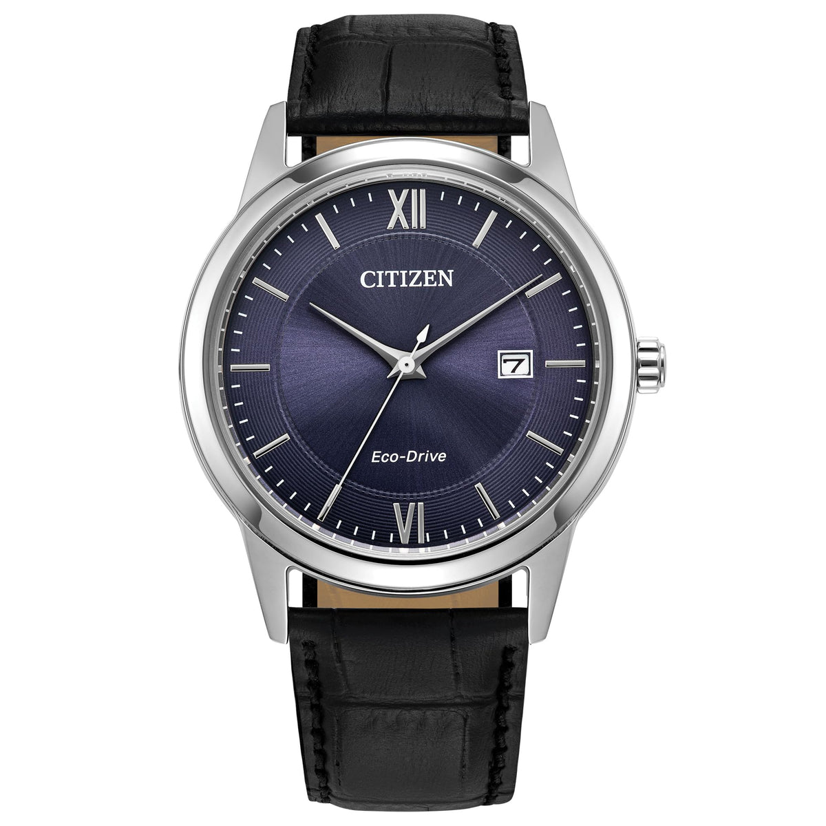Men's Leather Strap Watch E766724