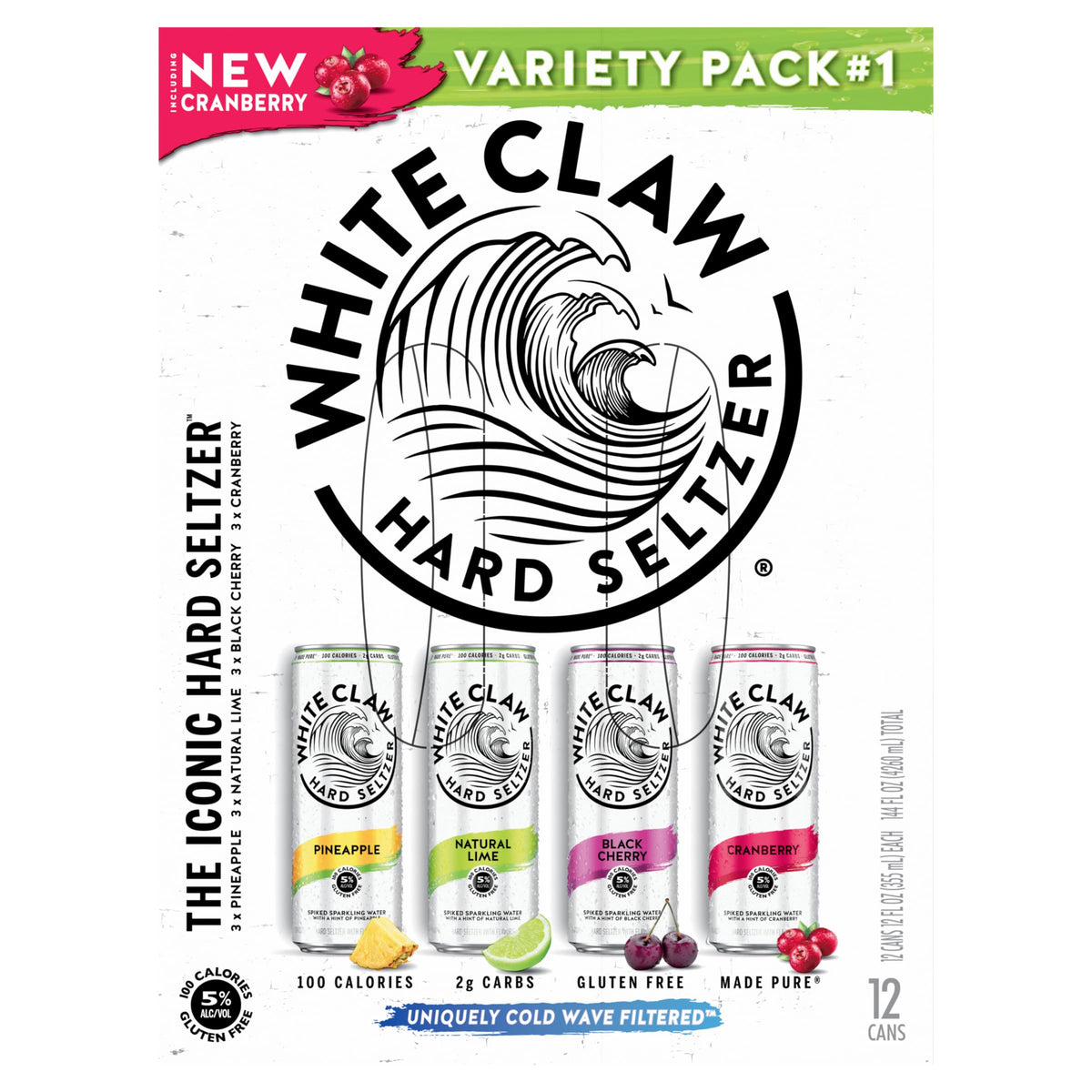 Hard Seltzer Variety Pack 12pk 12 Fl Oz Cans I7756