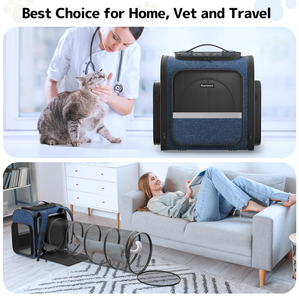 Cat Backpack with Play Tunnel S5081