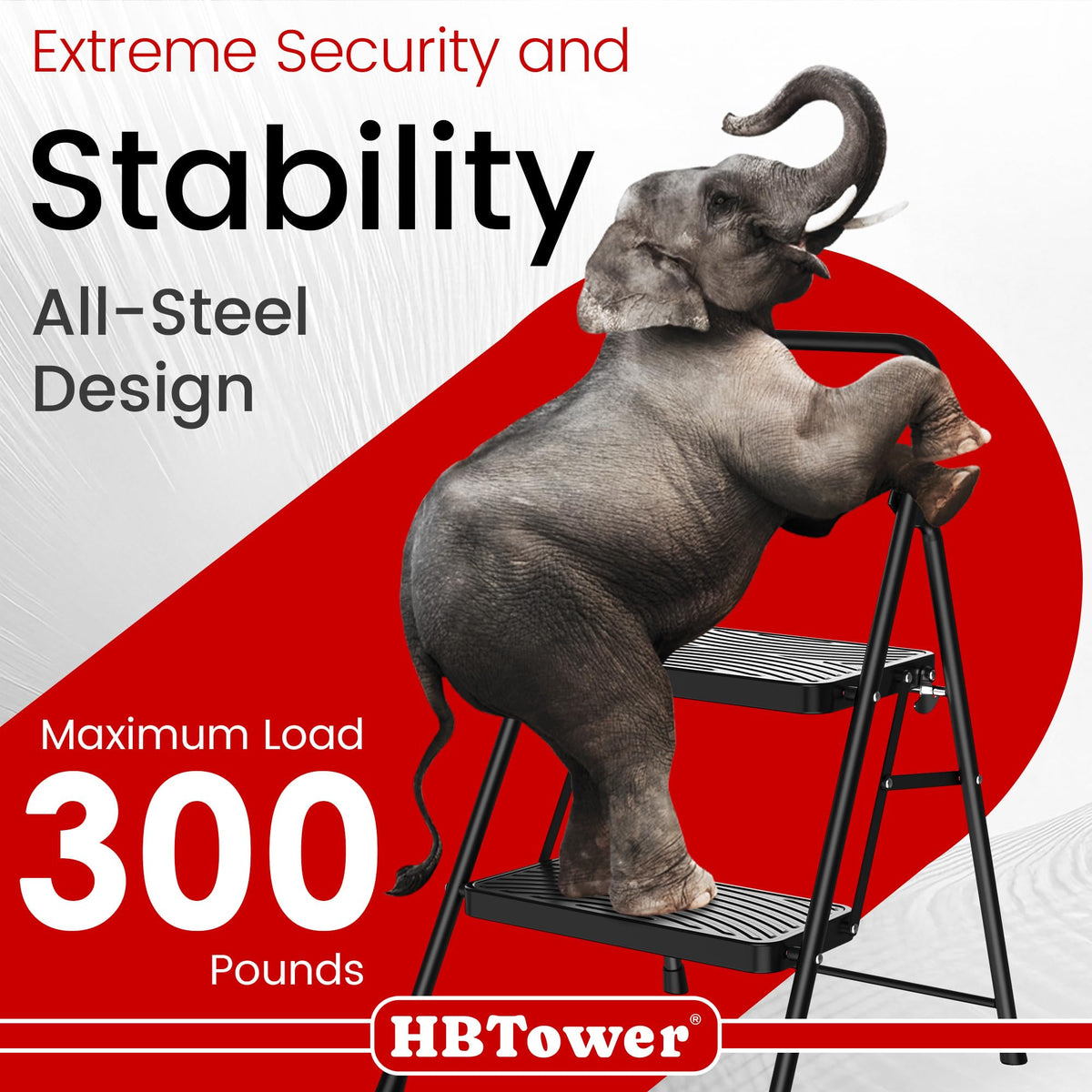 2 Step Ladder with Anti-Slip Pedal O806