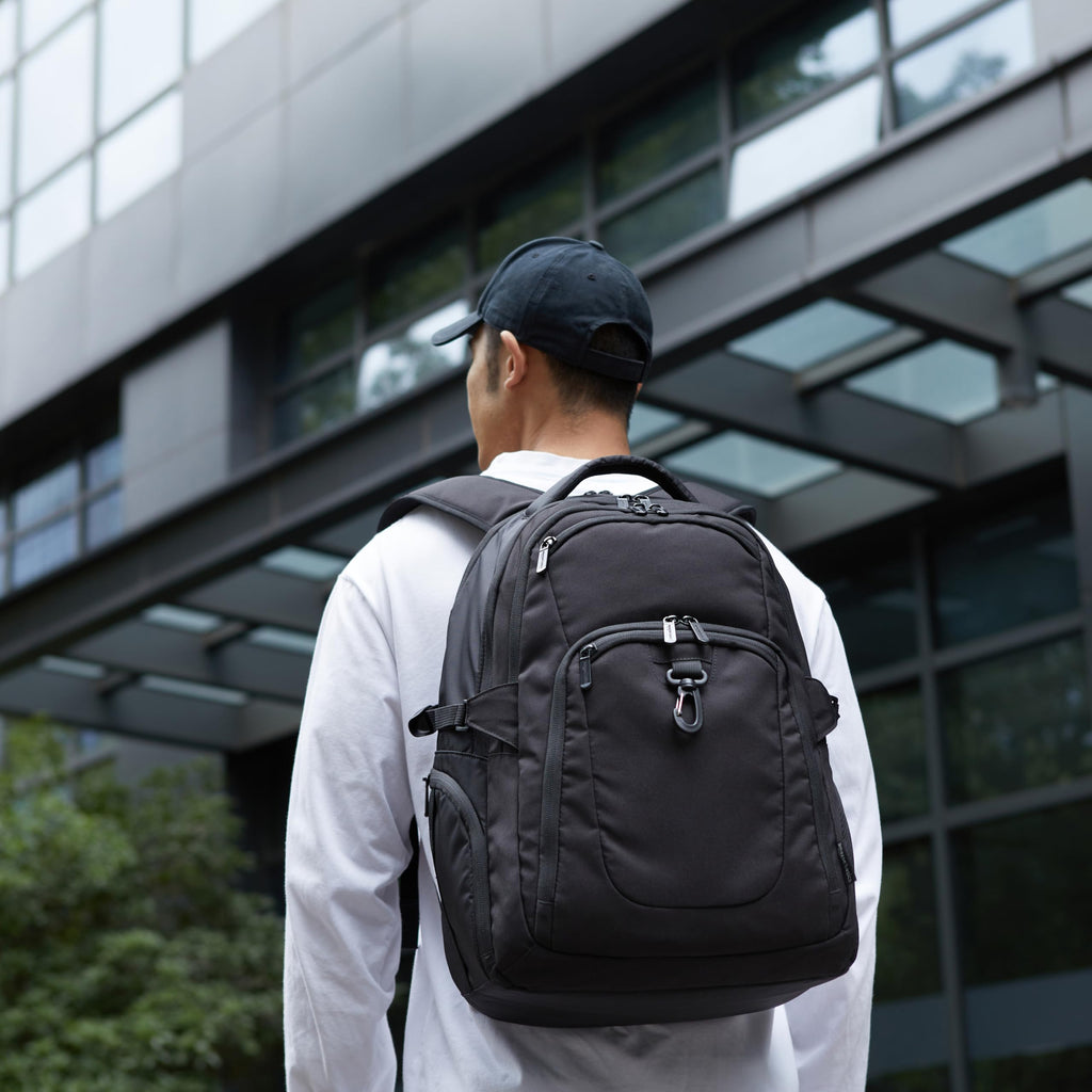 Black Water Resistant Laptop Backpack Z945