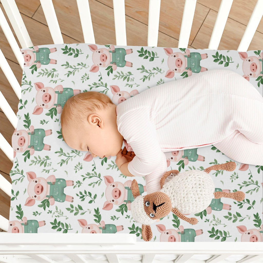 Soft Breathable Microfiber Crib Sheet X696204