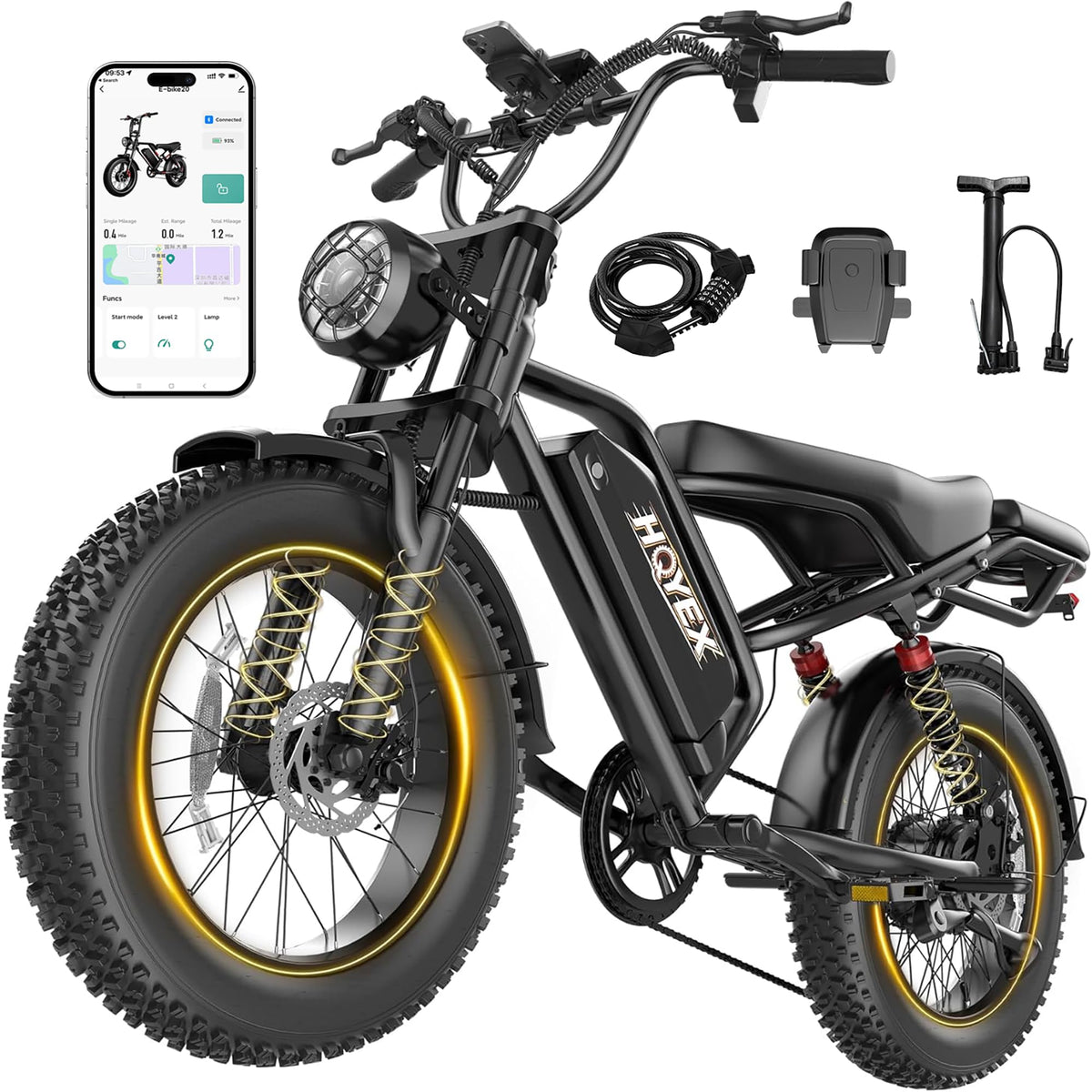 1500W 20" Fat Tire Electric Bike with 48V 20Ah Battery N260