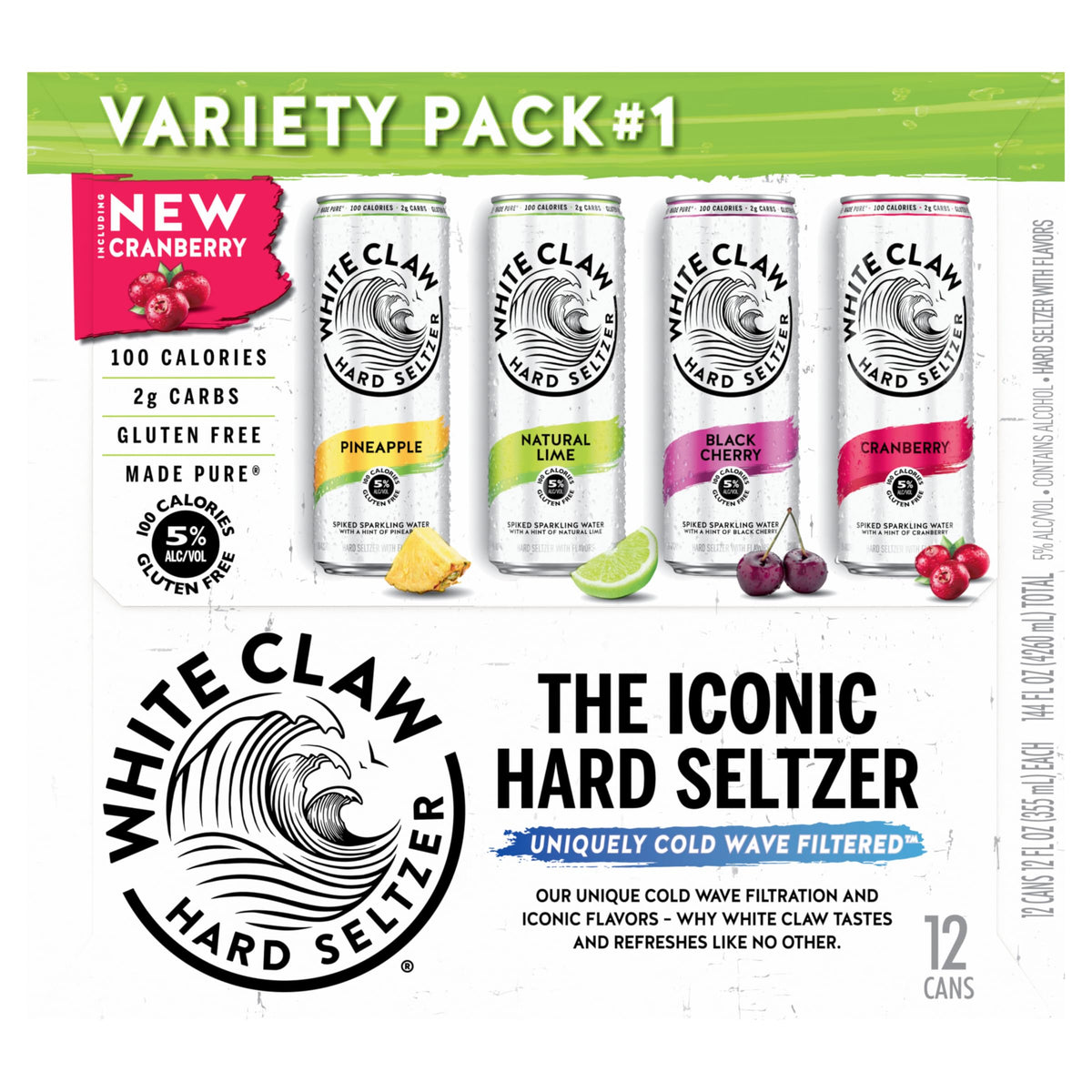 Hard Seltzer Variety Pack 12pk 12 Fl Oz Cans I7756