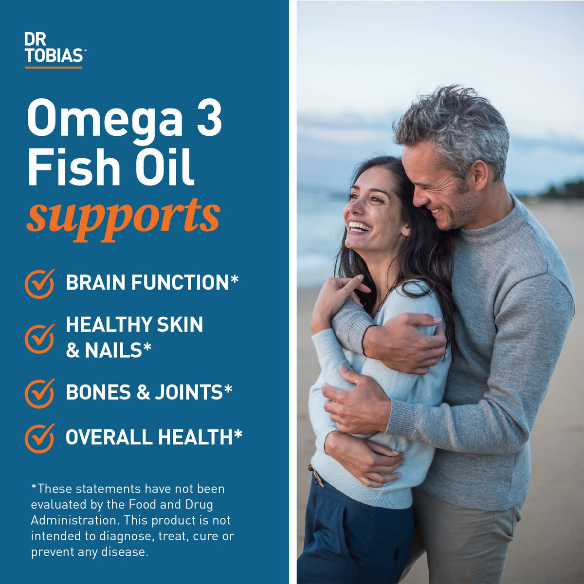 Omega 3 Fish Oil & Lung Health Supplements, 60 Capsules Q868