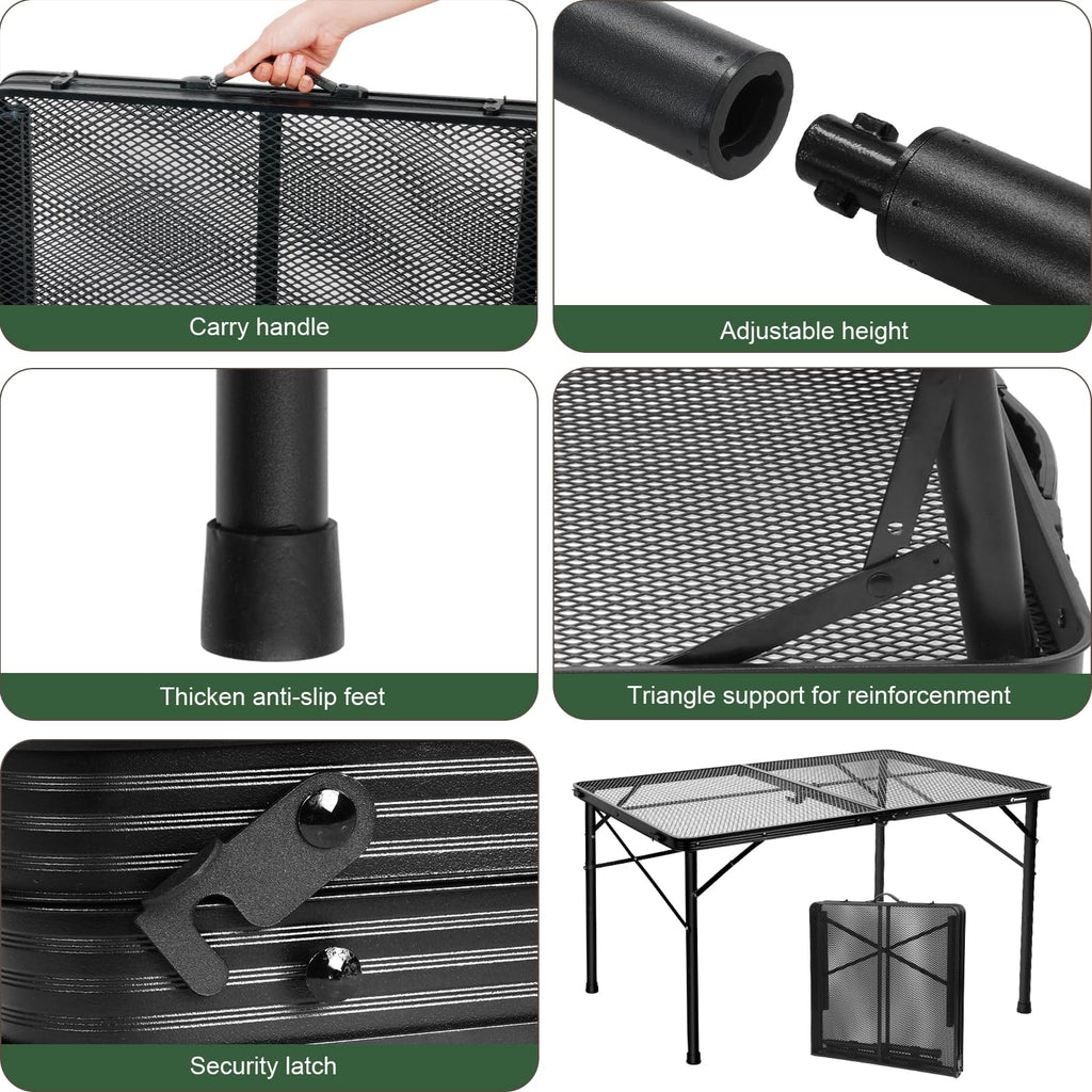 4Ft Metal Folding Camping Table J94092
