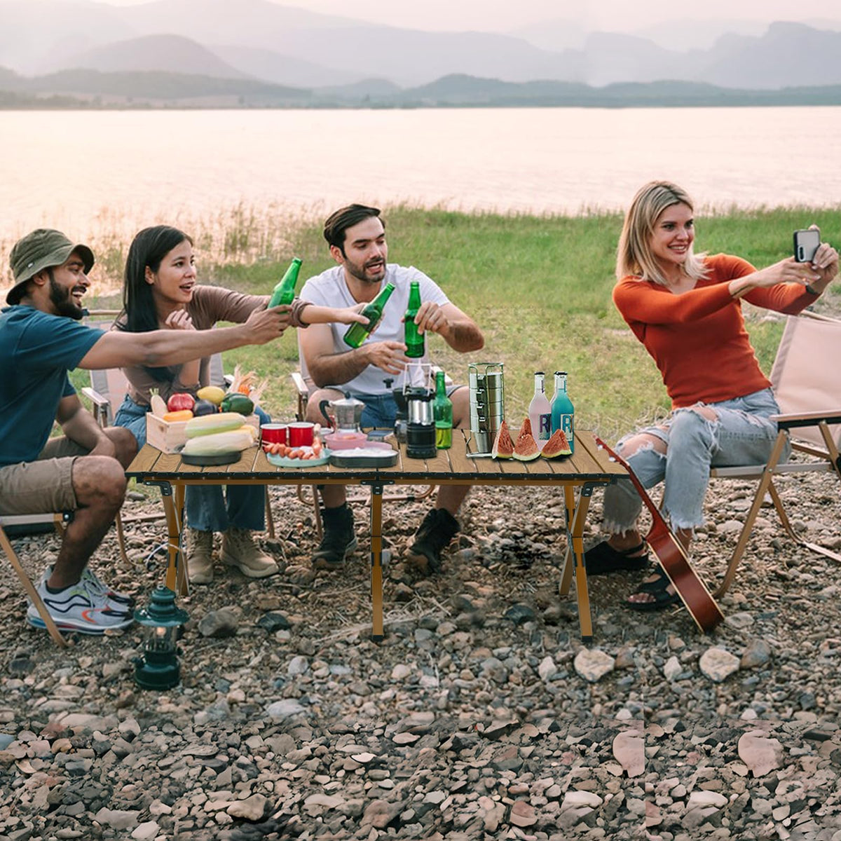4Ft Aluminum Folding Camping Table C3107