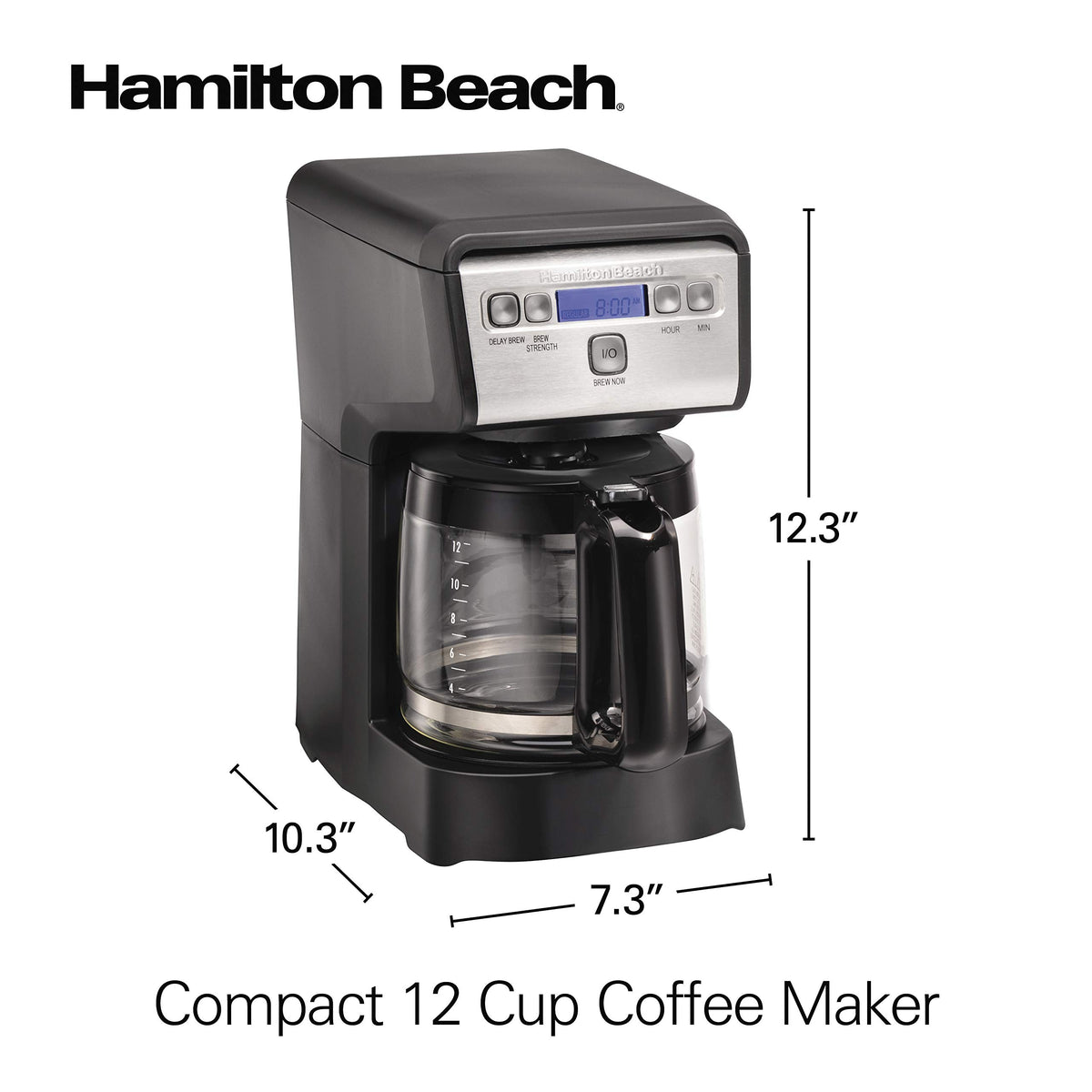 12 Cup Compact Programmable Drip Coffee Maker Z67306