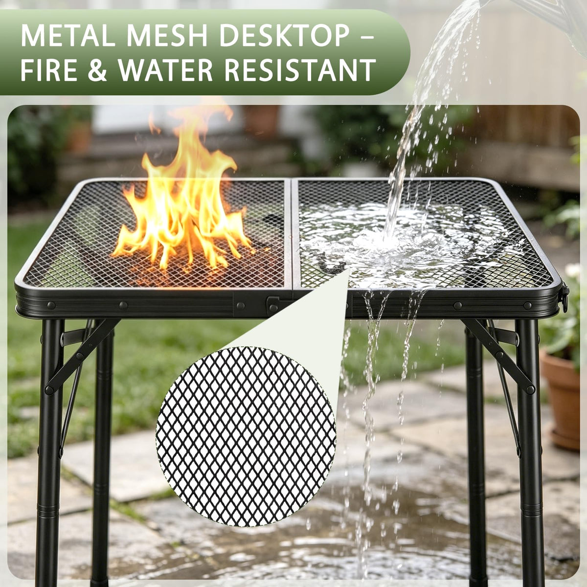 Folding Grill Table F830864