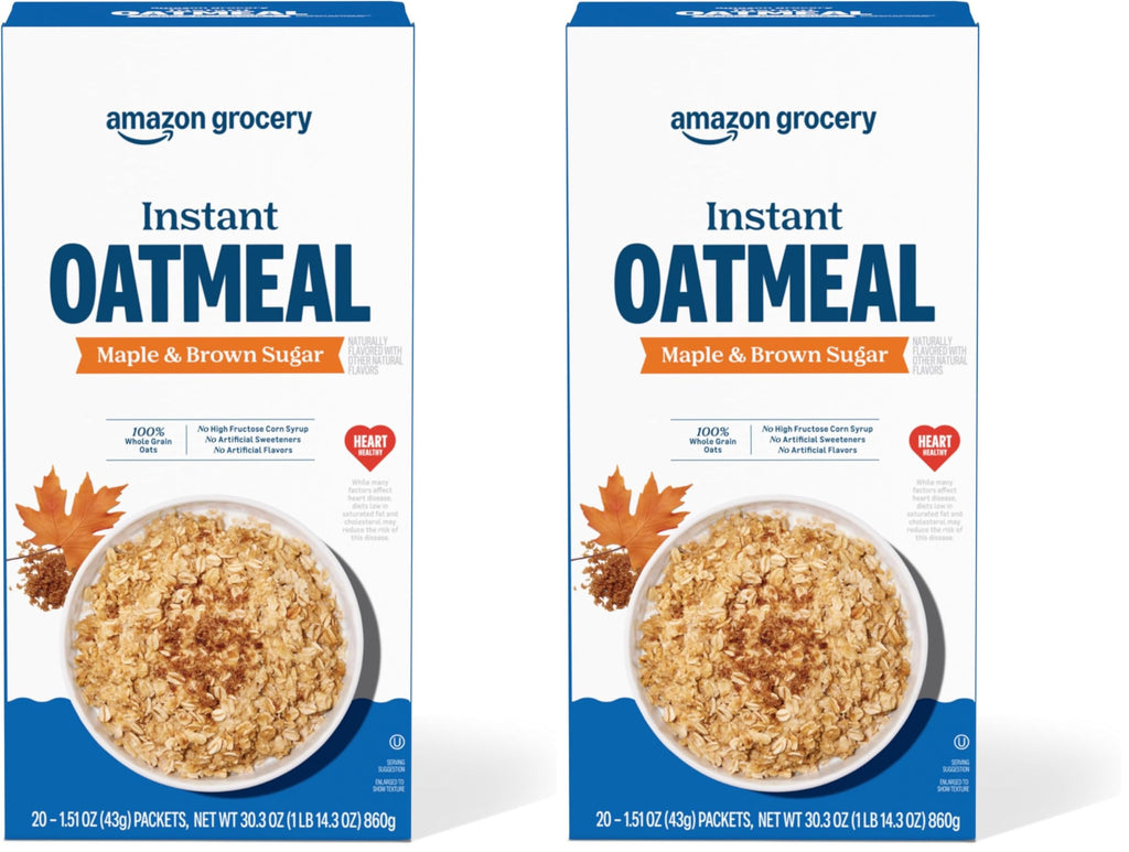 Maple & Brown Sugar Instant Oatmeal, 1.51 Oz, Pack of 40 Y470