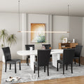 Black PU Dining Chairs Set of 6 F716166