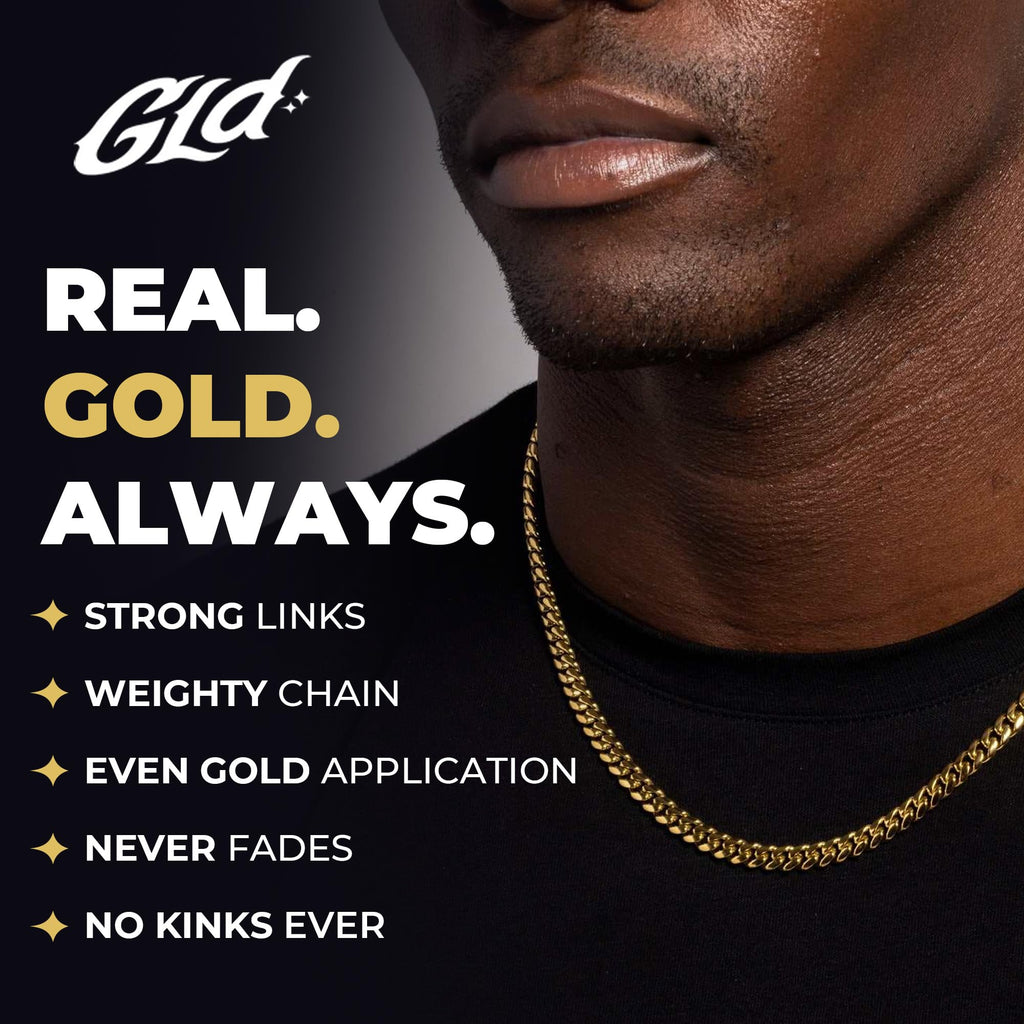 Gold-Plated Micro Cuban Link Chain M564