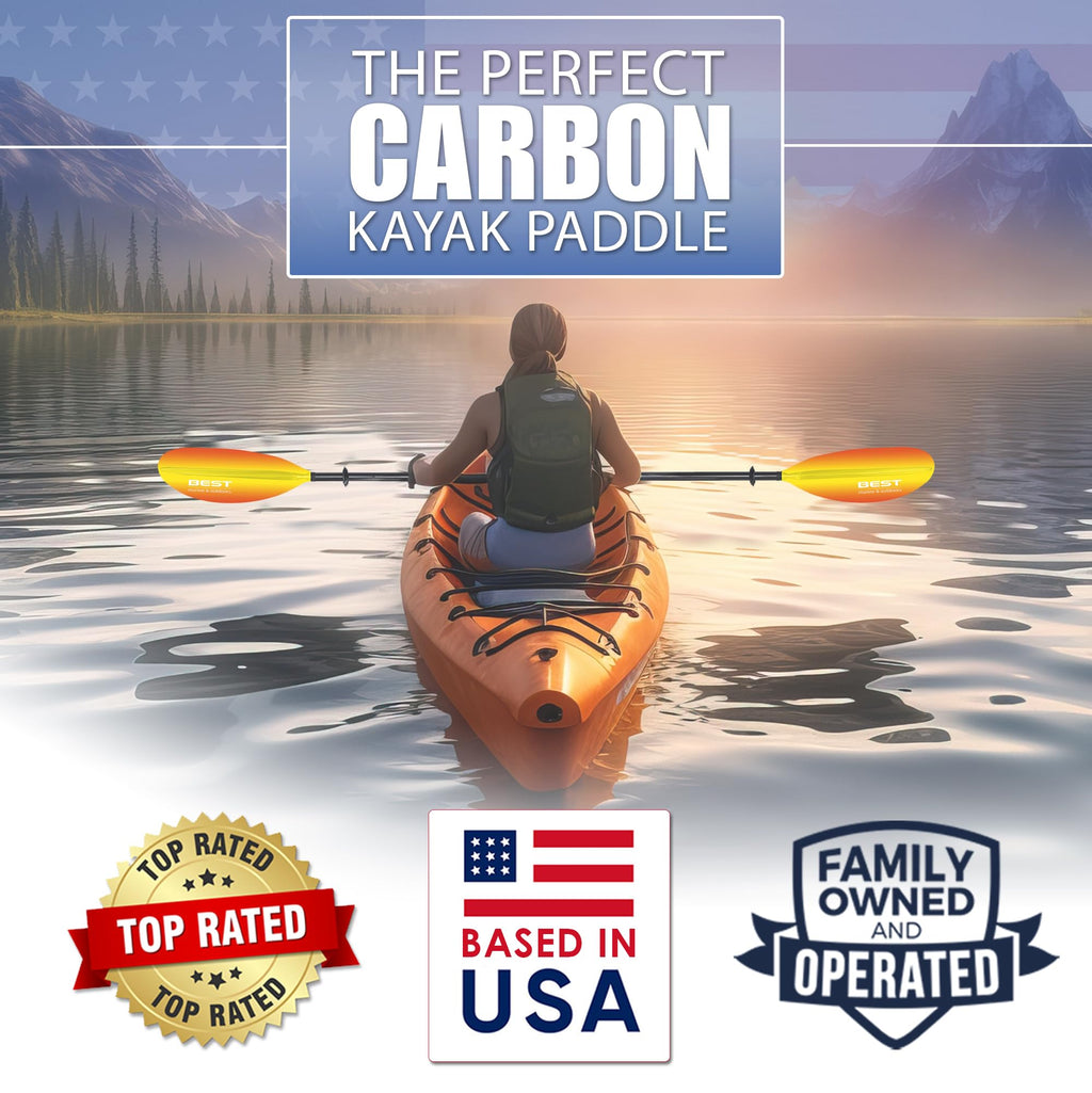 Carbon Fiber 2-Piece Kayak Paddle I119