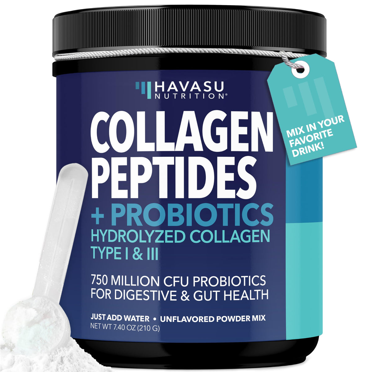 Unflavored Collagen Peptides Powder with Probiotics Y403