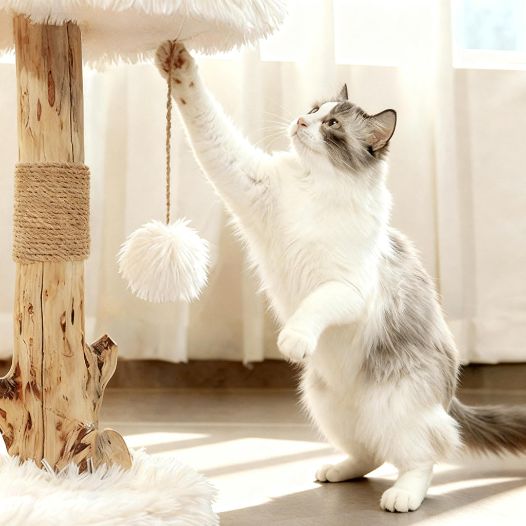 Modern Cat Tree Tower with Sisal Scratching Post T3794