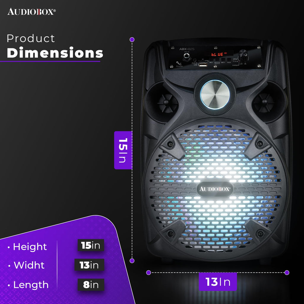 Bluetooth Party Speaker with Stand & Wired Microphone X702791