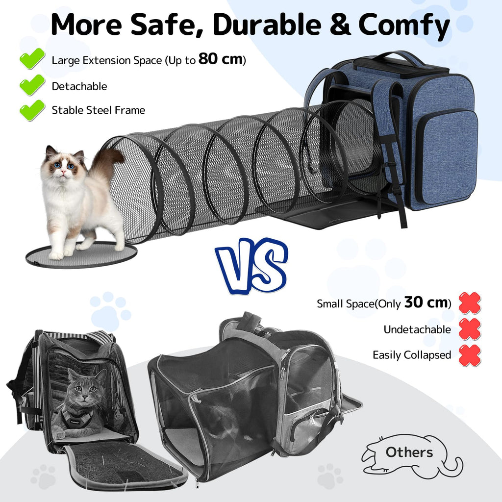 Cat Backpack with Play Tunnel S5081
