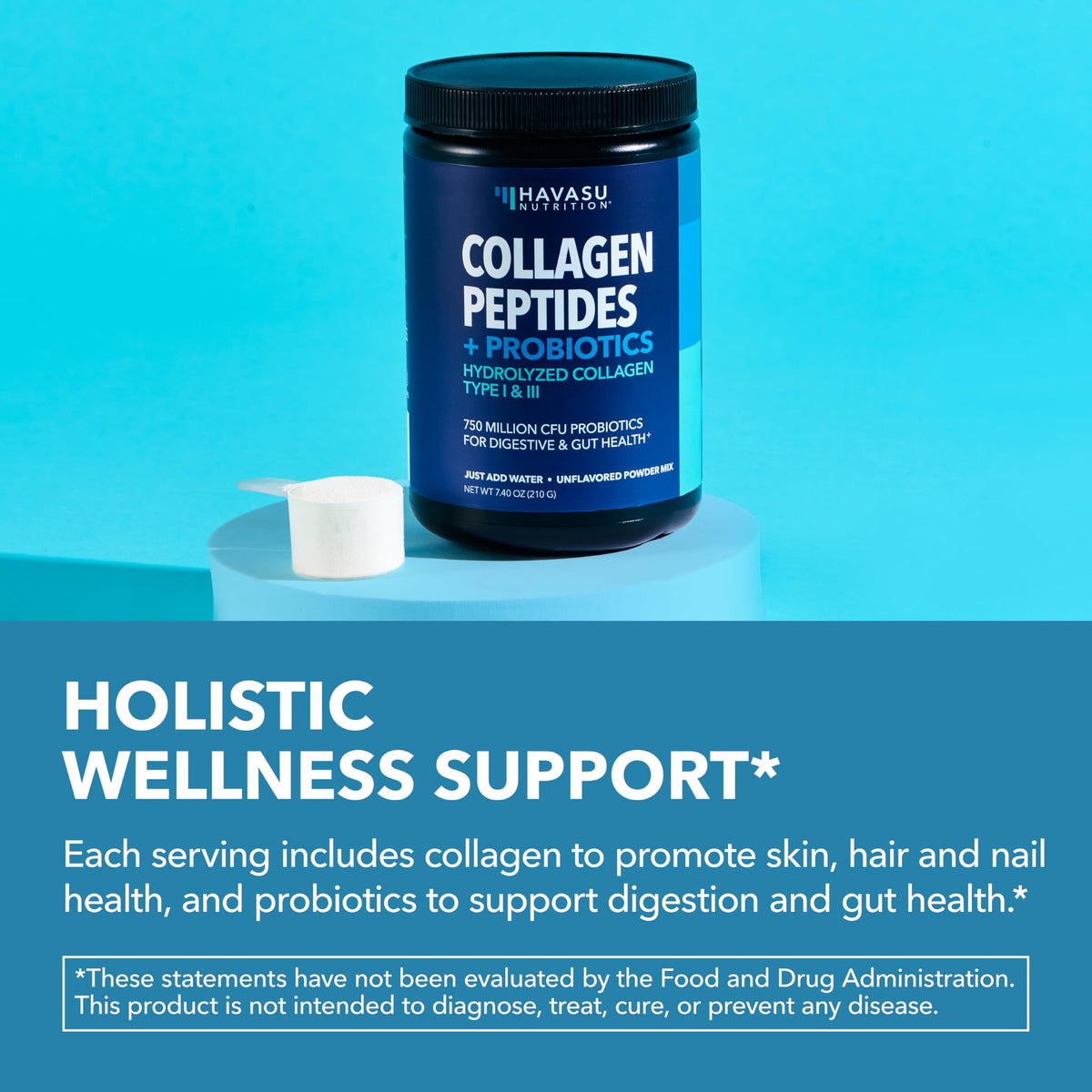 Unflavored Collagen Peptides Powder with Probiotics Y403