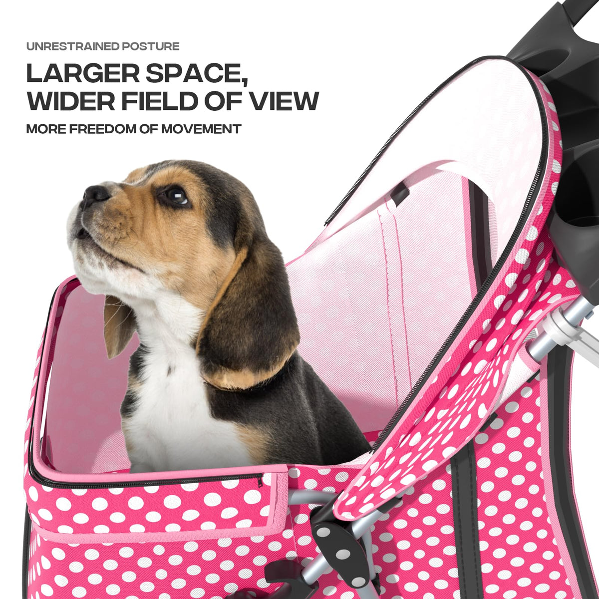 Foldable 3-Wheel Pet Stroller U2892