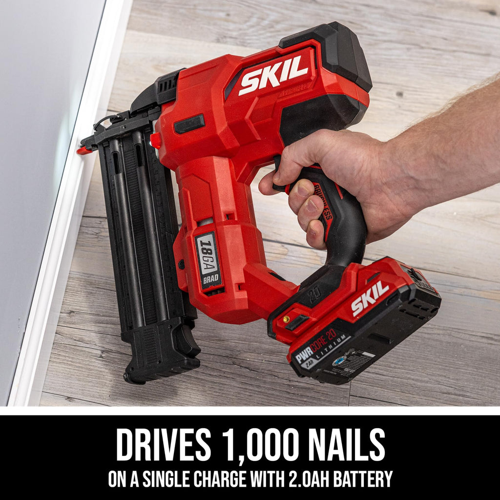 20V 18Ga Brad Nailer Kit with Battery and Charger F665