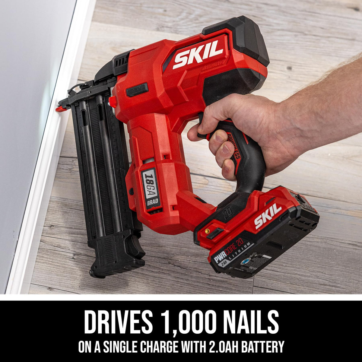 20V 18Ga Brad Nailer Kit with Battery and Charger F665