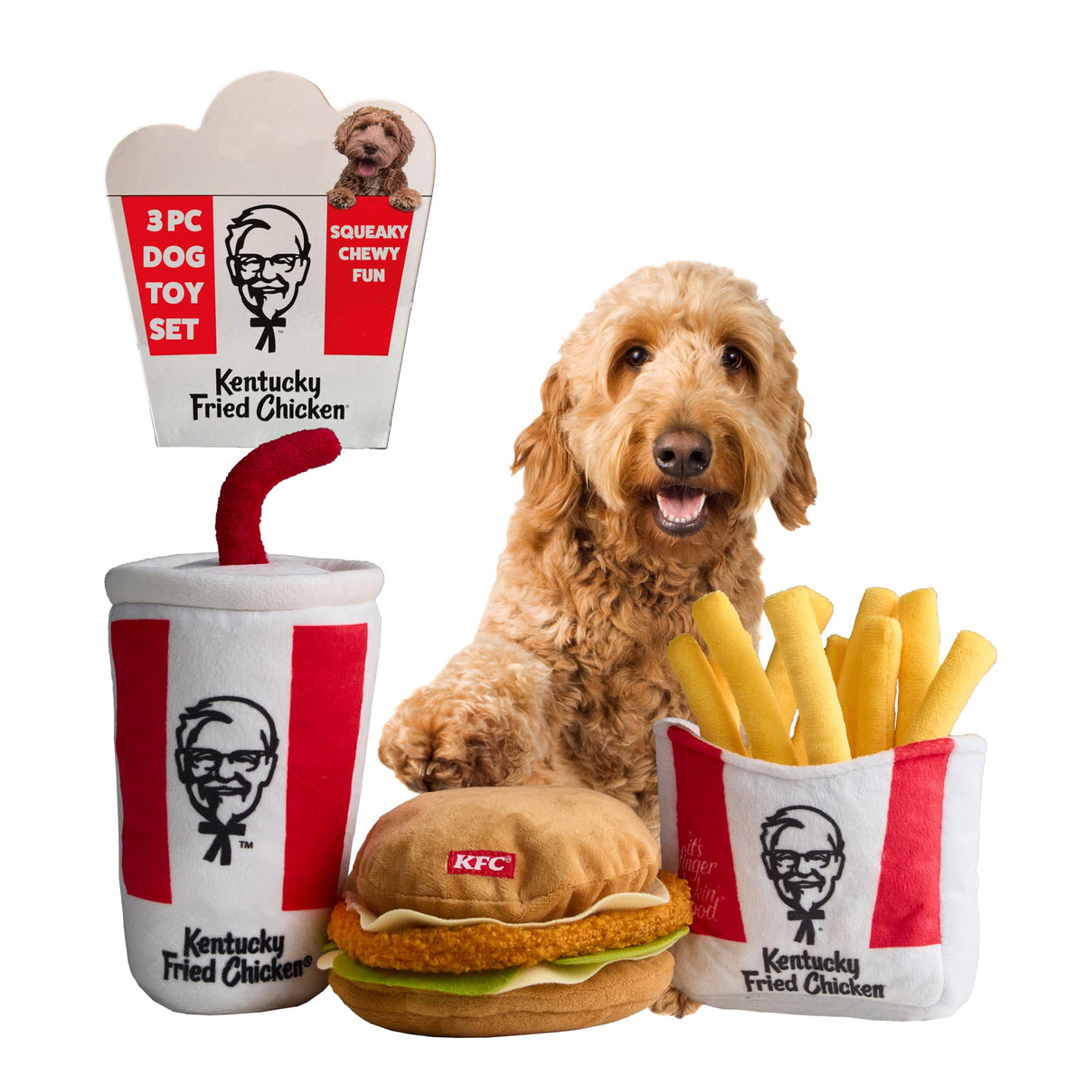 3-Piece Plush Dog Toy Set J94491