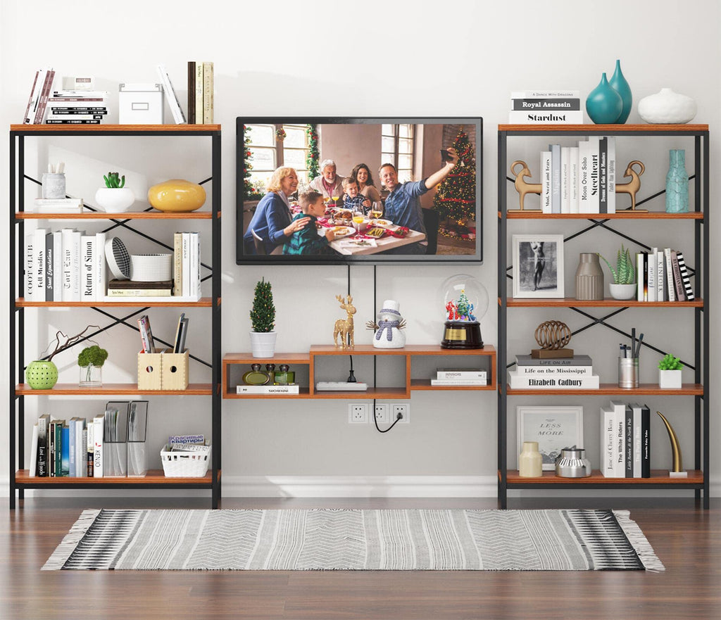 5 Tier Heavy Duty Freestanding Bookcase J337