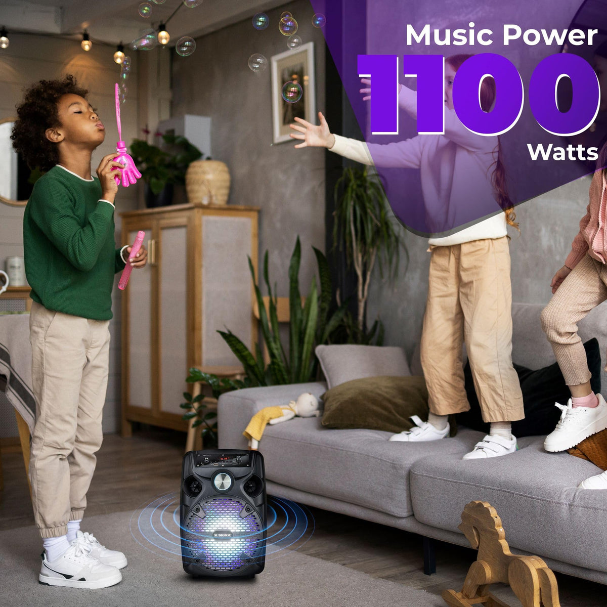 Bluetooth Party Speaker with Stand & Wired Microphone X702791