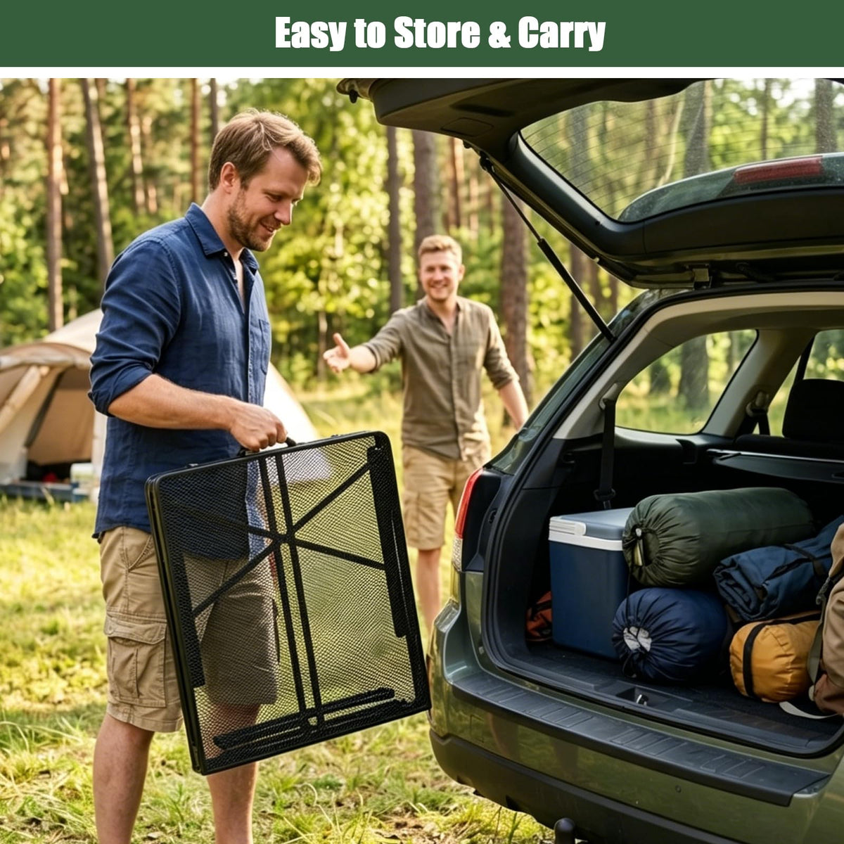 4Ft Metal Folding Camping Table J94092