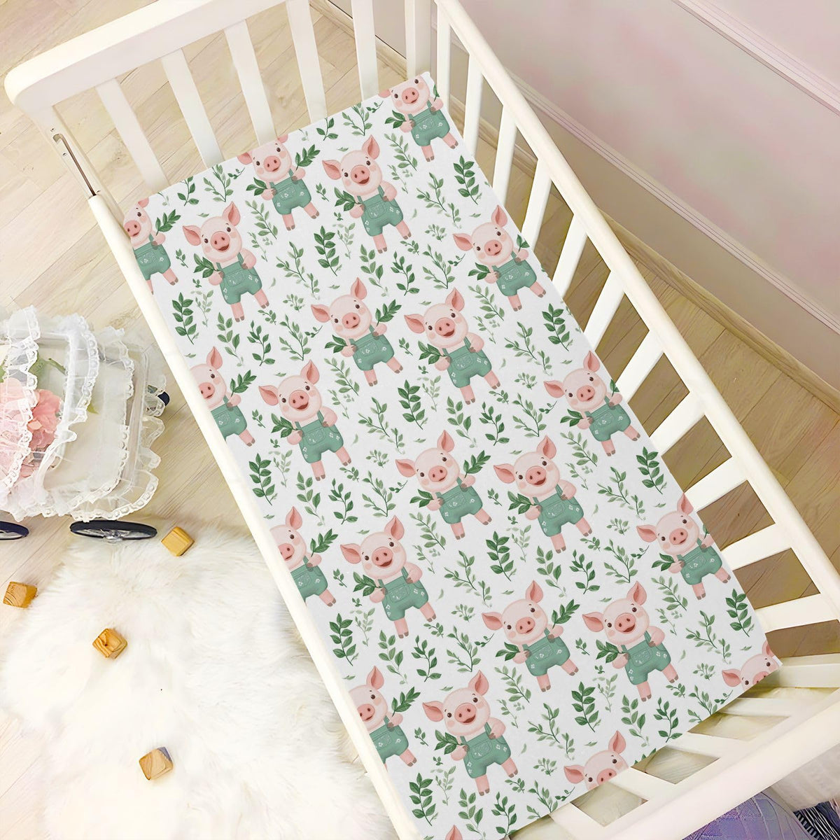 Soft Breathable Microfiber Crib Sheet X696204