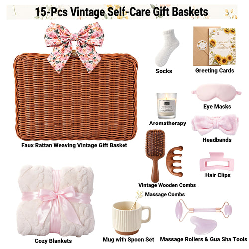 15 Pc Pink Spa Gift Basket B978