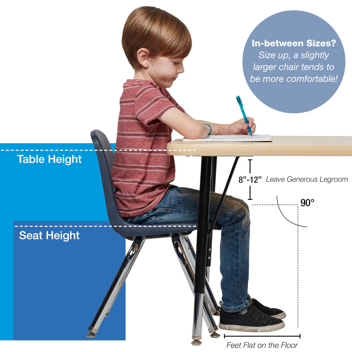 18" Light Gray School Stack Chair A1988