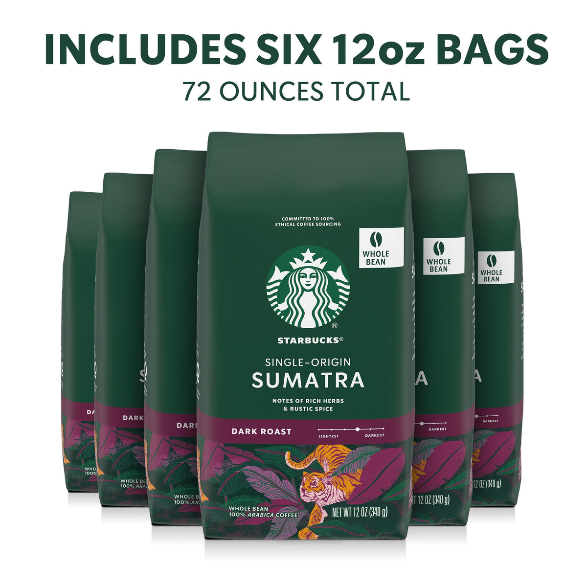 Dark Roast Whole Coffee Beans O68198