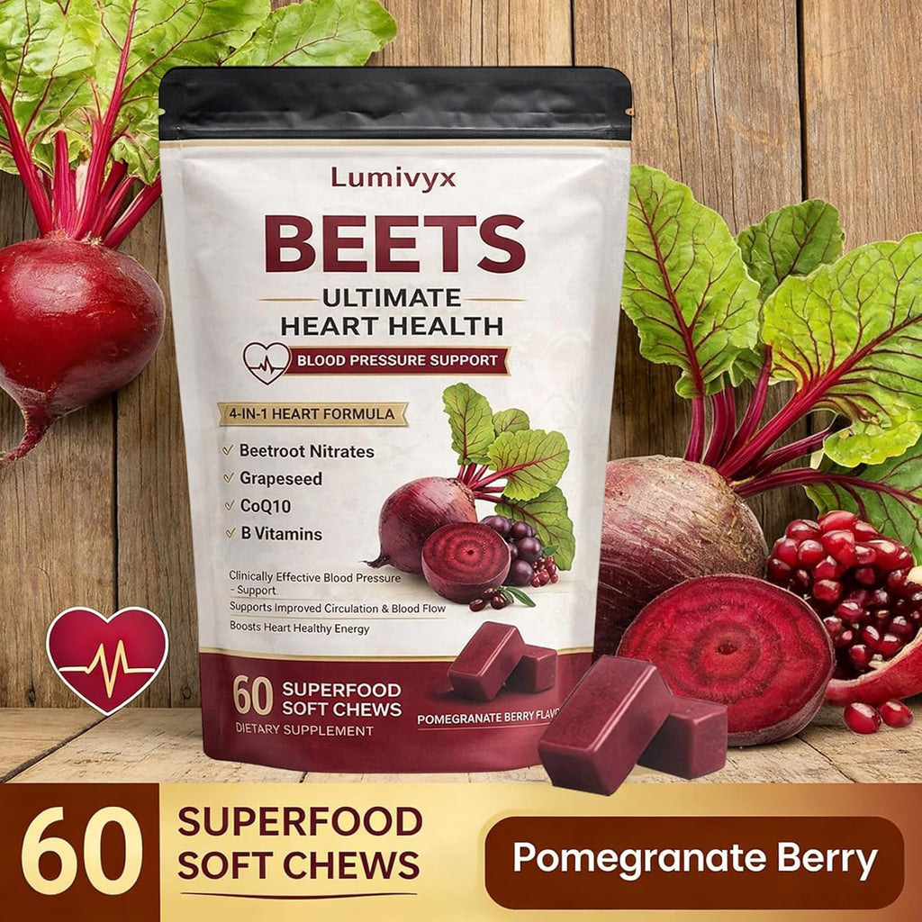 Beet Root Chews, Pomegranate Berry Flavor, 60 Chews R1493