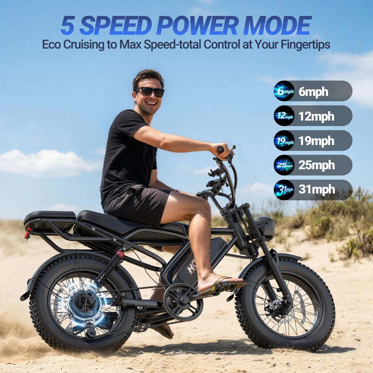 1500W 20" Fat Tire Electric Bike with 48V 20Ah Battery N260