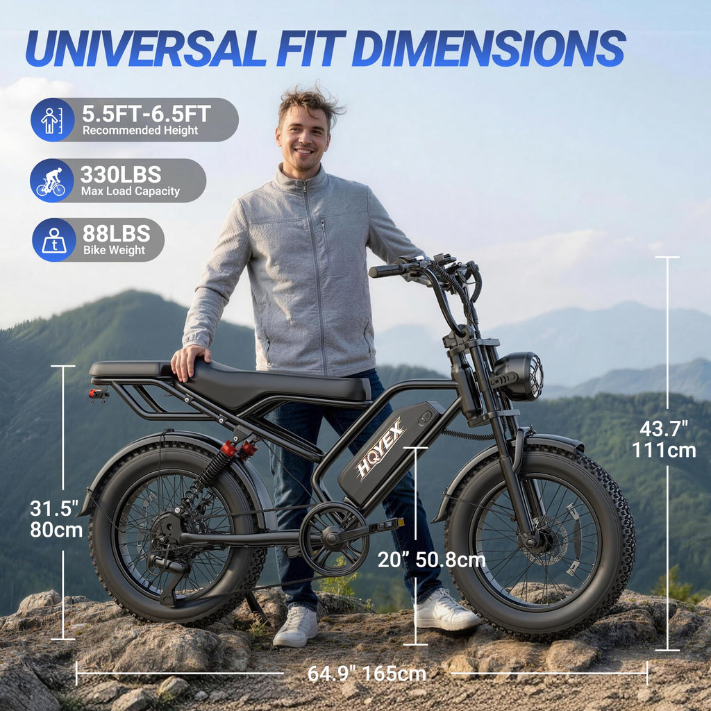 1500W 20" Fat Tire Electric Bike with 48V 20Ah Battery N260