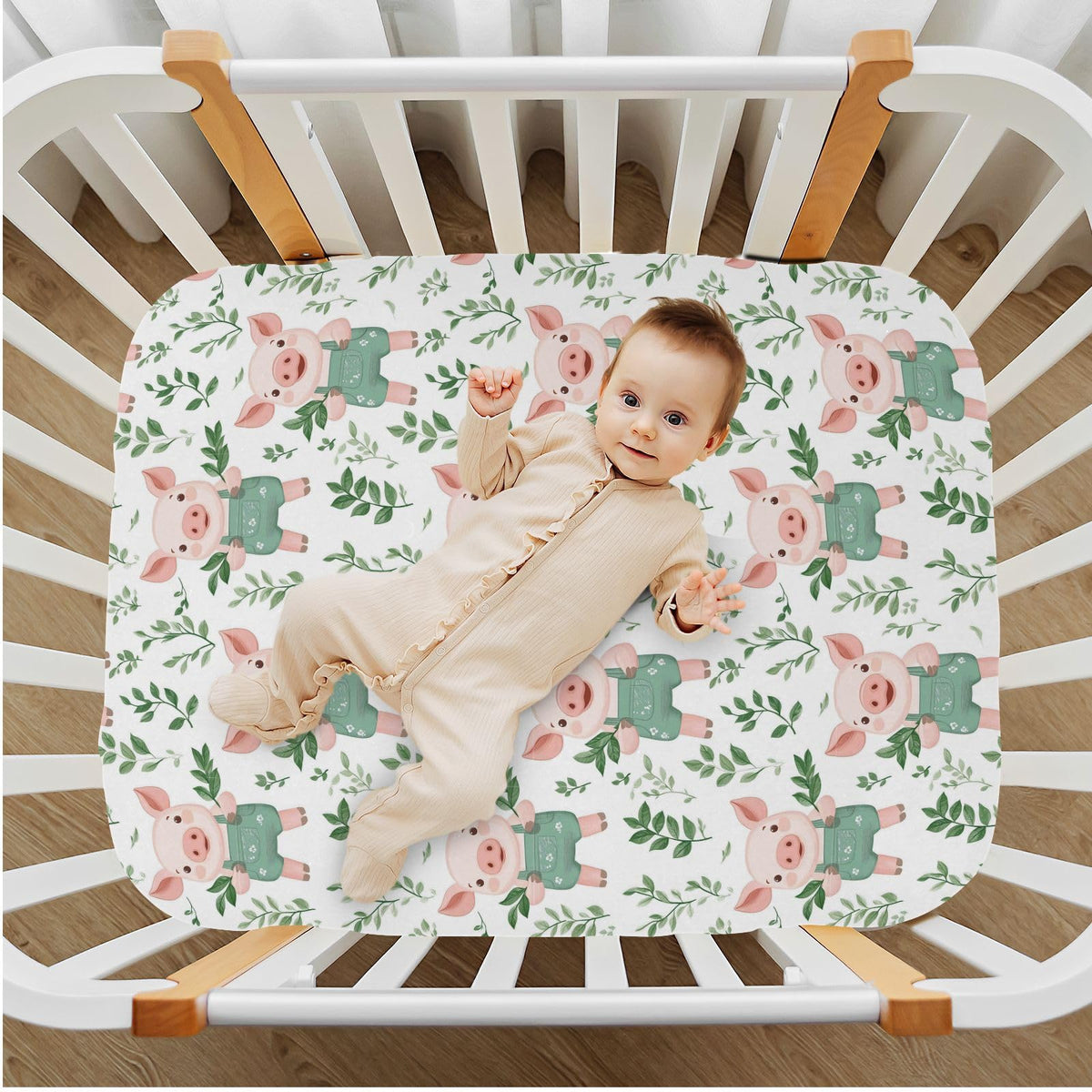 Soft Breathable Microfiber Crib Sheet X696204