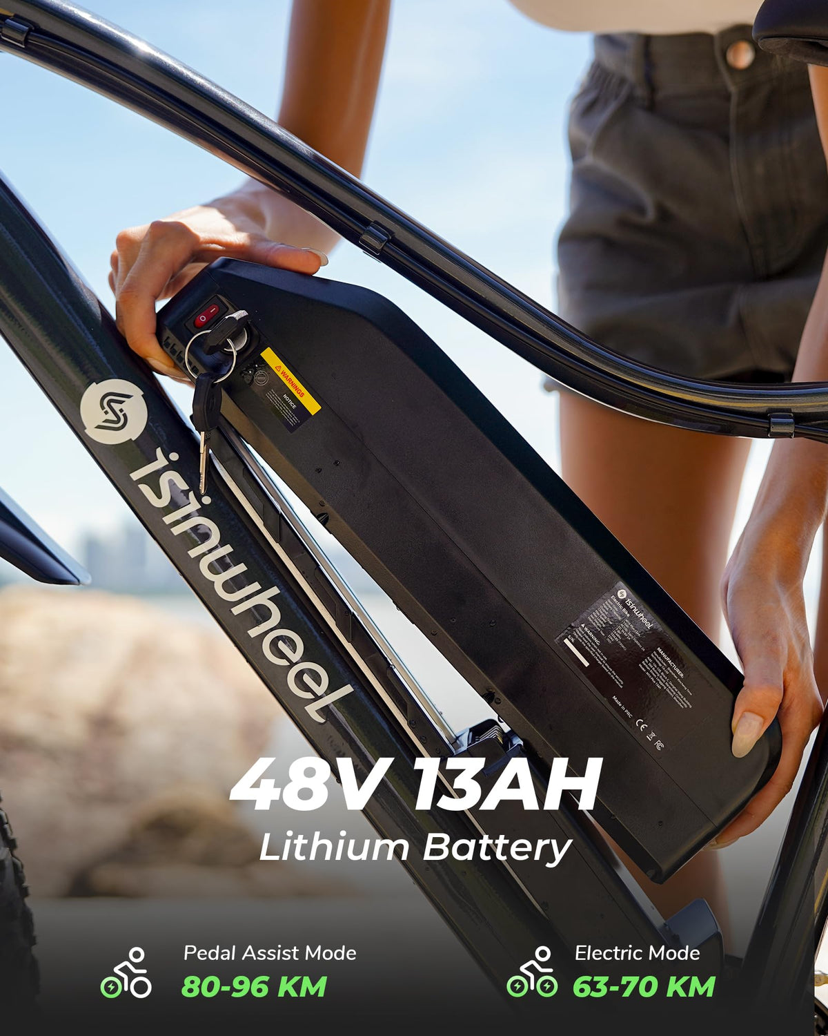 26" Fat Tire Electric Mountain Bike with 48V 13Ah Battery R97033
