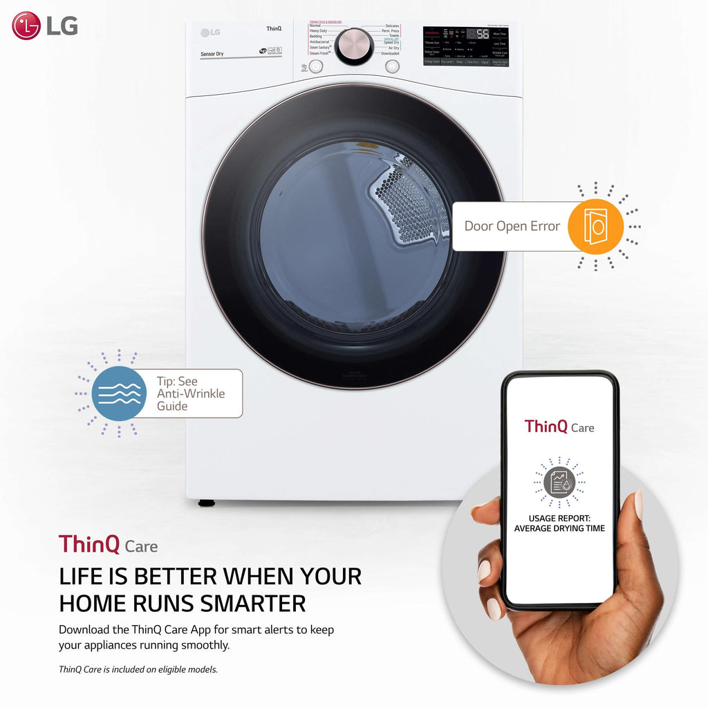 7.4 Cu. Ft. Vented Electric Dryer in White H56822