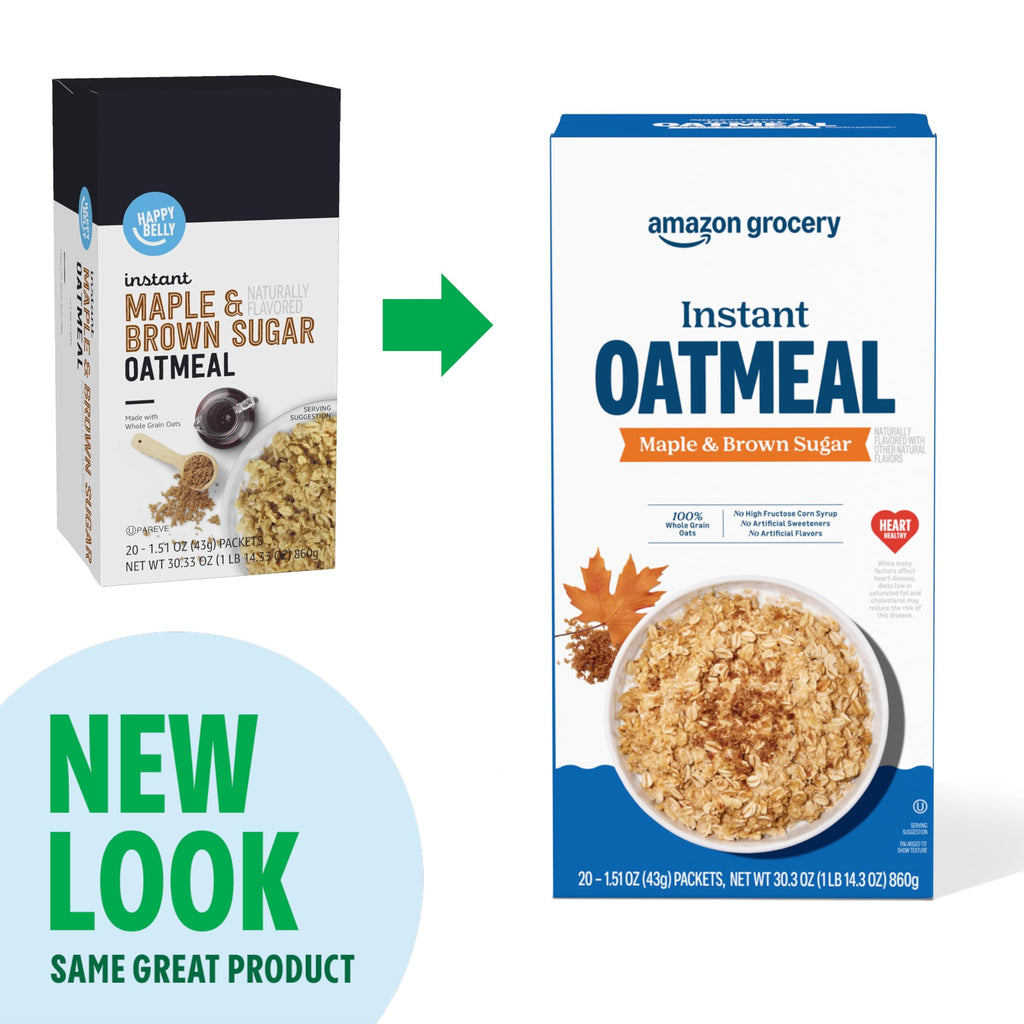 Maple & Brown Sugar Instant Oatmeal, 1.51 Oz, Pack of 40 Y470