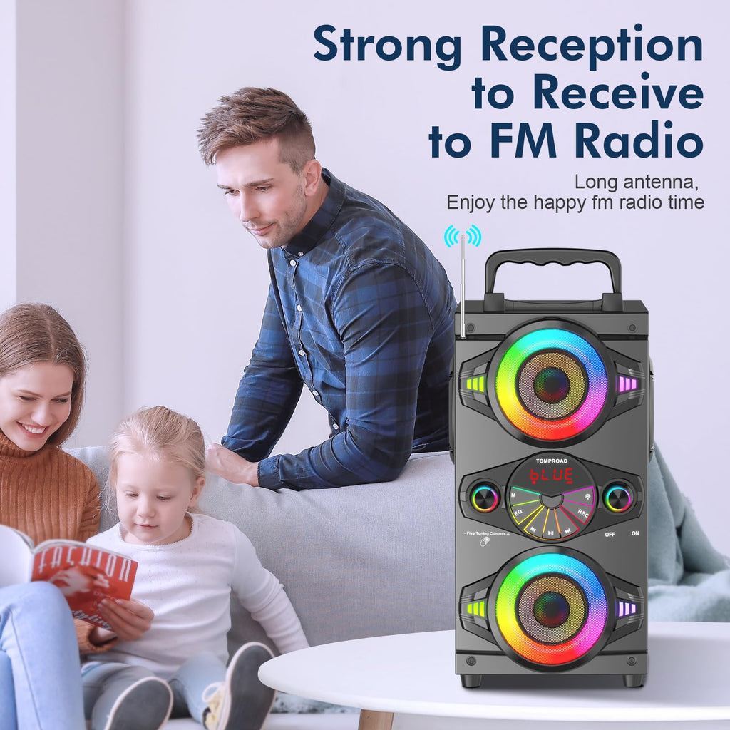 Portable Bluetooth Speakers 60W Wireless Stereo Sound C417139