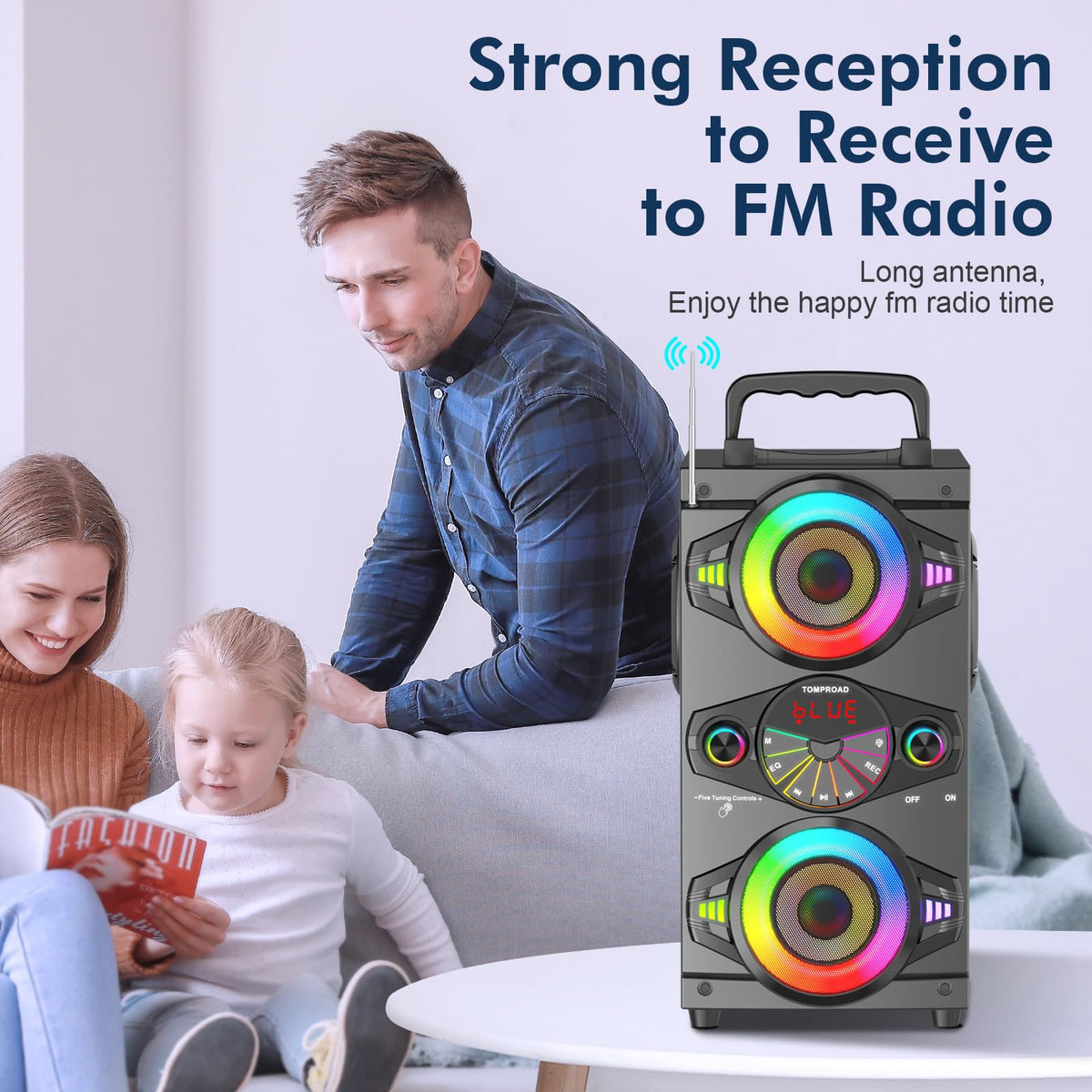 Portable Bluetooth Speakers 60W Wireless Stereo Sound C417139