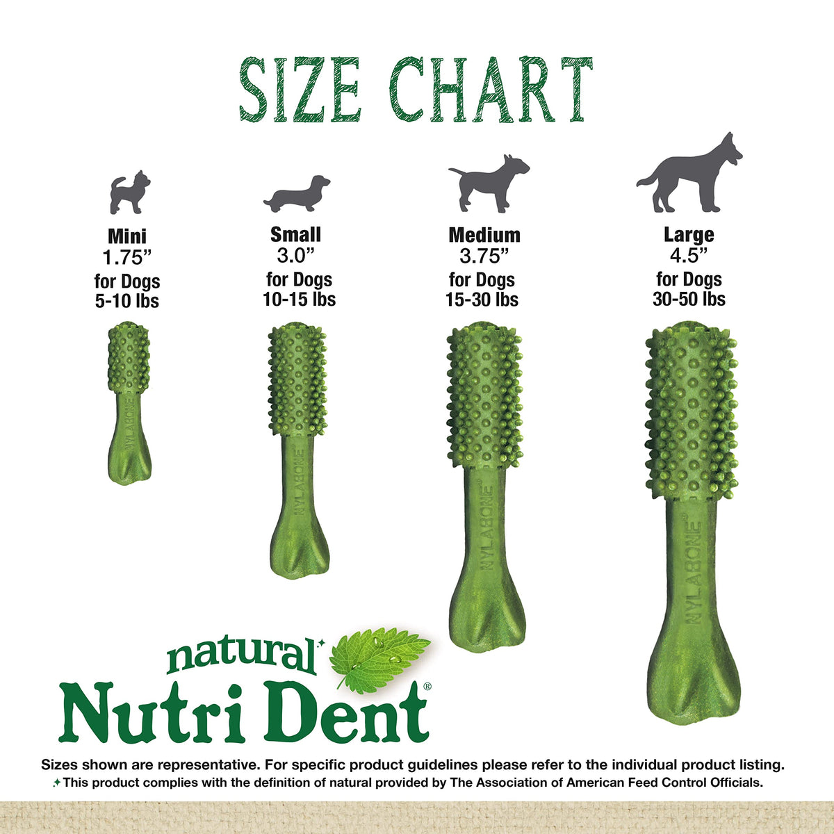 Natural Dog Dental Chews Mini 32 Count G7643