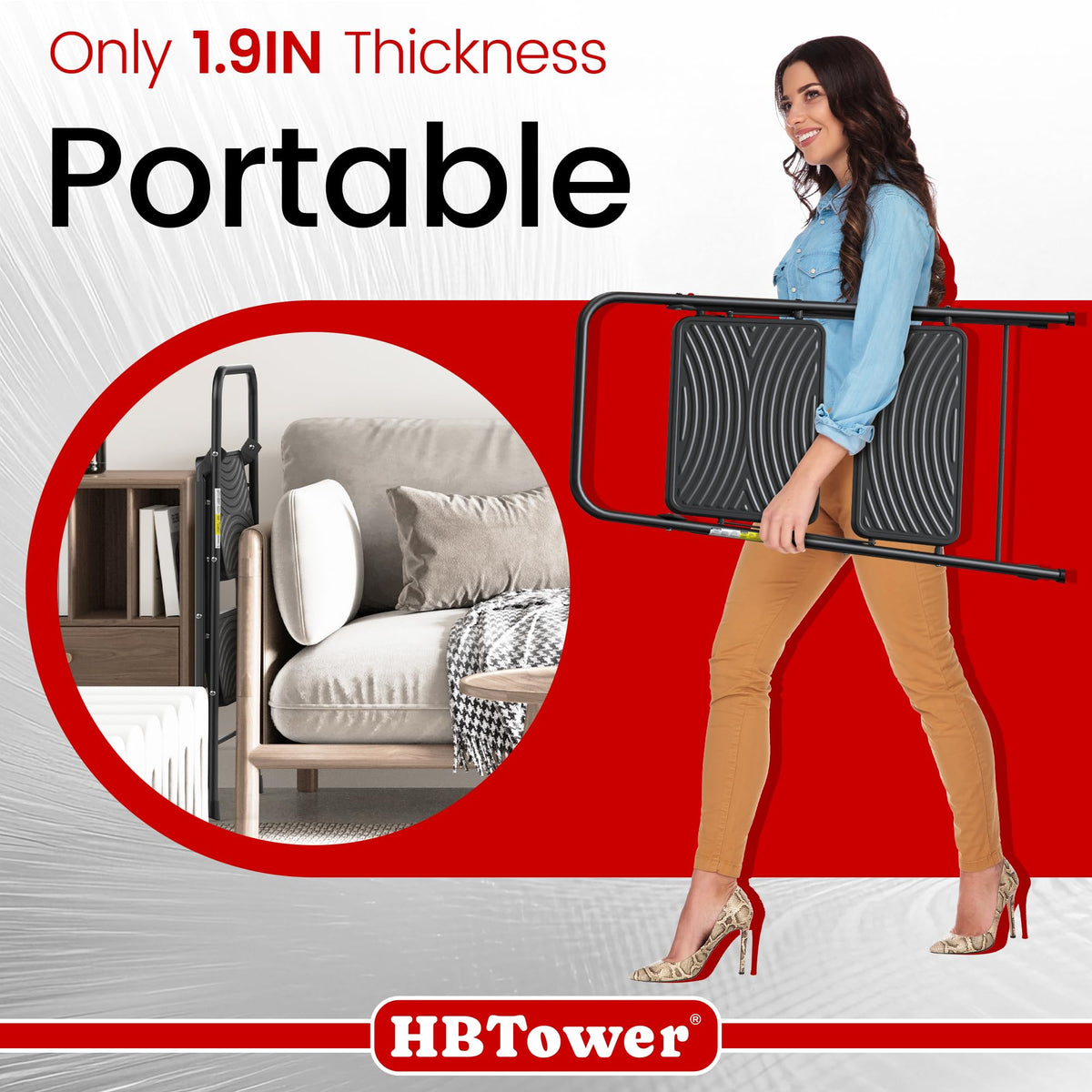 2 Step Ladder with Anti-Slip Pedal O806